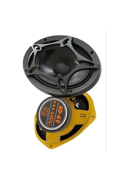 Audio Ad-69 940W 105 Rms 2 Adet Kapaklı Oval Oto Midrange