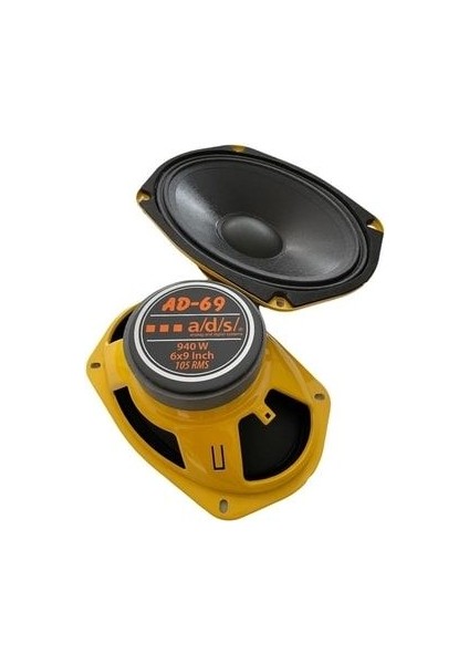 Audio Ad-69 940W 105 Rms 2 Adet Kapaklı Oval Oto Midrange
