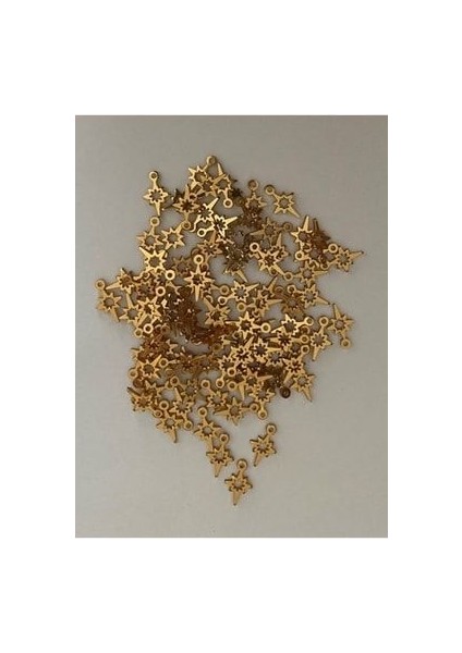 Oya, Abiye, Halhal, Bileklik, Kolye Vb. Pleksi Metalik Kaplama (Kalın) Plastik El Işleme Pul. 15GR.