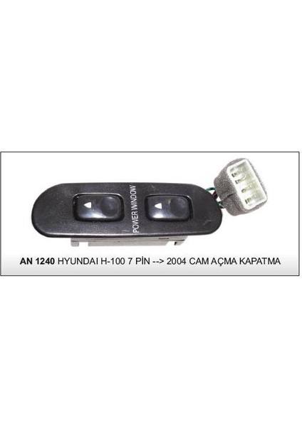 Cam Kaldırma Anahtarı Çiftli Siyah Hyundaı H100 7 Pin 2004+ 93690-73050 AN-1240 Dodo