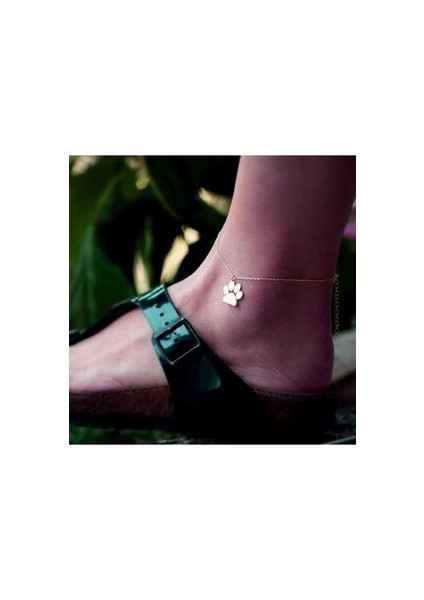 Kedi Köpek Pati Model Gümüş Halhal