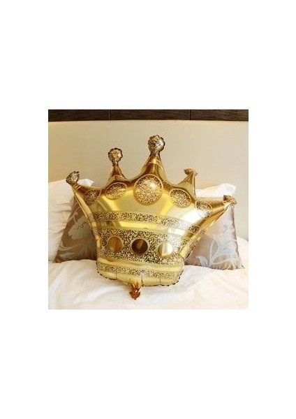 Altın Rakam Kral Taç Parlak Balon ve Pullu Şeffaf Balonlu Set indirimleri