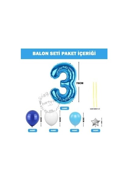 Mavi Tema Rakam Balon Karşılama Seti Yaş Balonlu Sütun Seti (Kolay Kurulum Videolu Yapım Anlatımlı) fiyatları