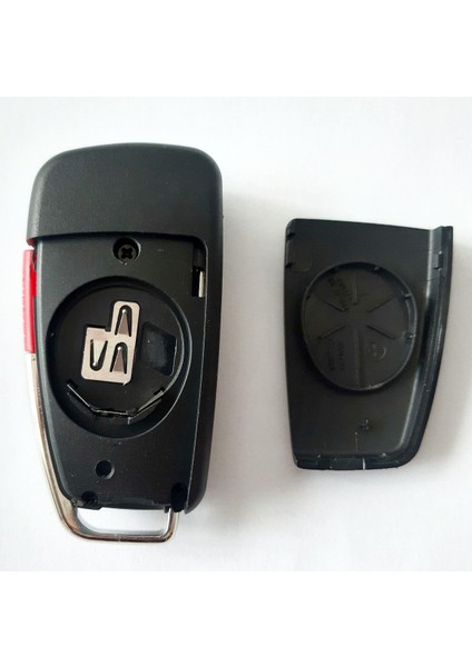 Audi A1 A3 A4 A6 Uyumlu Anahtar Kabı Kumanda Kabı Oto Anahtarlık 3+1 Panik Buton Logolu