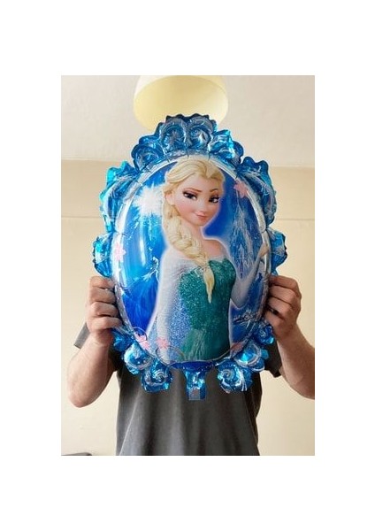 Frozen Elsa Mavi Rakamlı Balon Seti Konfetili Şeffaf Balonlu Karlar Kraliçesi Elsalı Balon Seti fırsatları