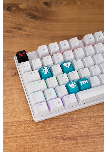 Valorant Sage Keycaps, Q-E-X-C Mekanik Klavye Tuşu