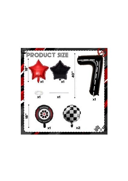 Race Car Set Arabalar Yarış Arabası Şimşek Mcqueen Doğum Günü Kırmızı Araba Full Set Rakam Balon fiyatları