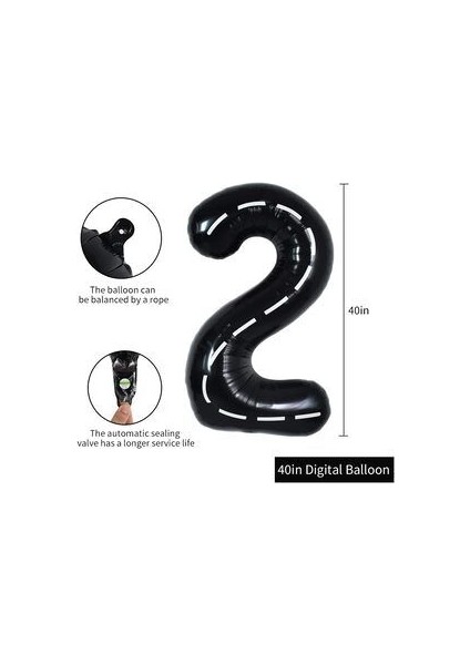 Vintage Race Car Siyah Yaş Rakam Balonlu Set Yarış Arabası Doğum Günü Kırmızı 10'lu Balon Set modelleri