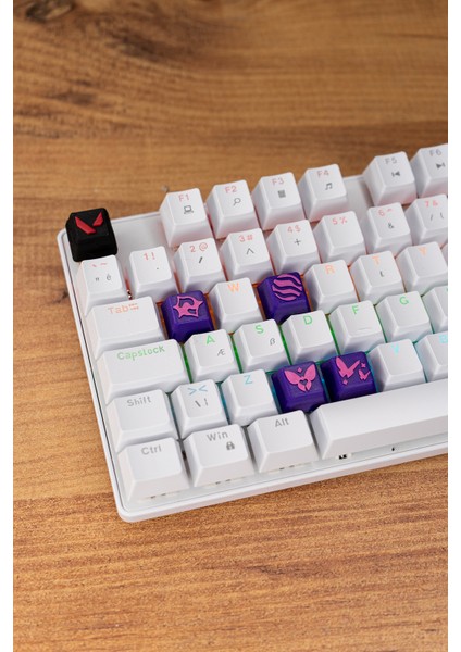 Valorant Clove Keycaps, Q-E-X-C Mekanik Klavye Tuşu