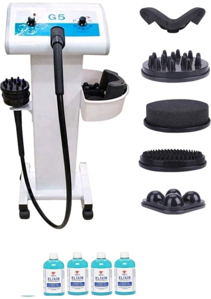 Tekno Trust Beyaz Ithal G5 Masaj Yeni Model Bölgesel Zayıflama ve Cihazı 1950 Devir + 4 Adet G5 Jeli