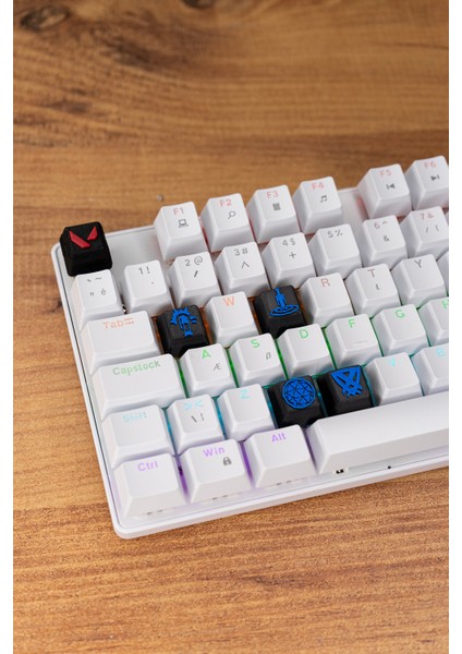 Valorant Kay/o Keycaps, Q-E-X-C Mekanik Klavye Tuşu