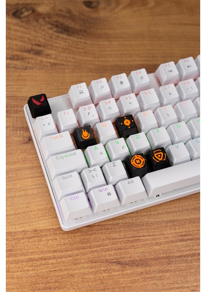 Valorant Brimstone Keycaps, Q-E-X-C Mekanik Klavye Tuşu