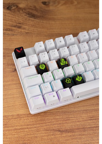 Valorant Viper Keycaps, Q-E-X-C Mekanik Klavye Tuşu