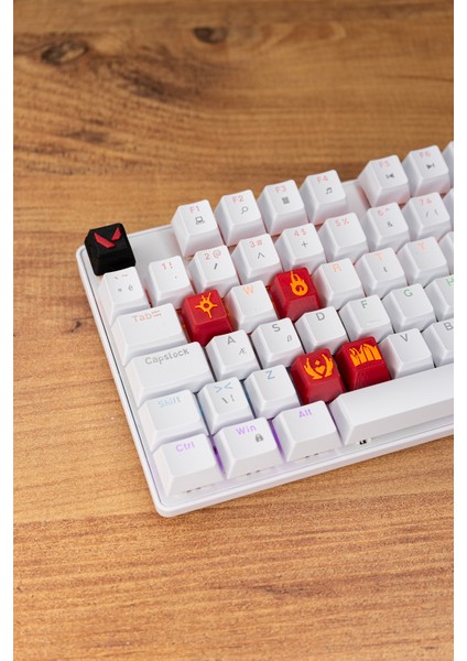 Valorant Phoenix Keycaps, Q-E-X-C Mekanik Klavye Tuşu