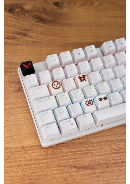 Valorant Cypher Keycaps, Q-E-X-C Mekanik Klavye Tuşu