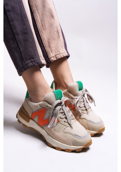 Rosatora Kadın Sneaker Vegan Malzeme Ortopedik Taban Kokuyu Önleyen Astar ve Bağcık Detaylı