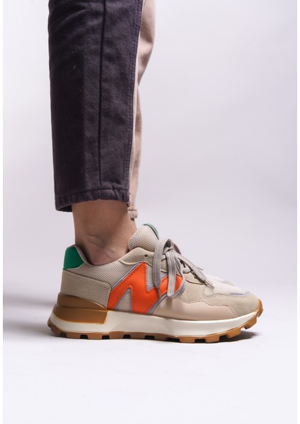 Rosatora Kadın Sneaker Vegan Malzeme Ortopedik Taban Kokuyu Önleyen Astar Rahat modelleri