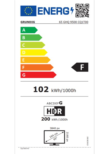 65GHQ9500 65" 165 Ekran Uydu Alıcılı 4K Ultra HD Smart LED TV