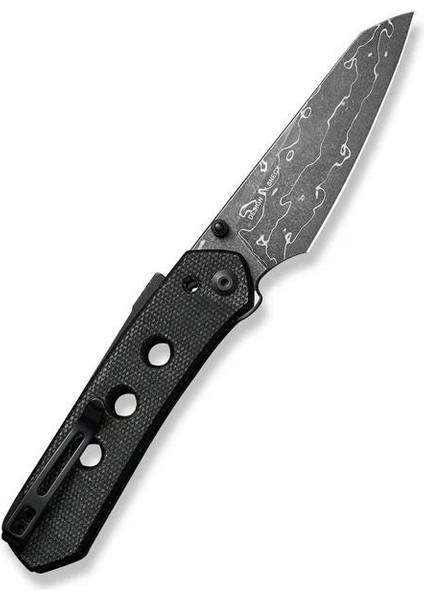 Vison Fg Canvas Micarta Black Damascus Çakı