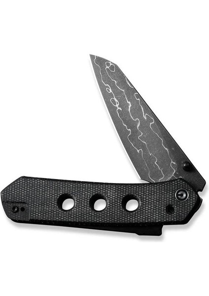 Vison Fg Canvas Micarta Black Damascus Çakı