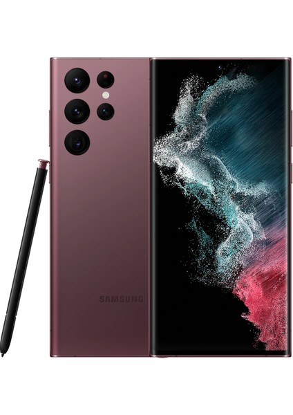 Yenilenmiş Samsung Galaxy S22 Ultra 256GB Bordo( 12 Ay Garantili)-B Grade