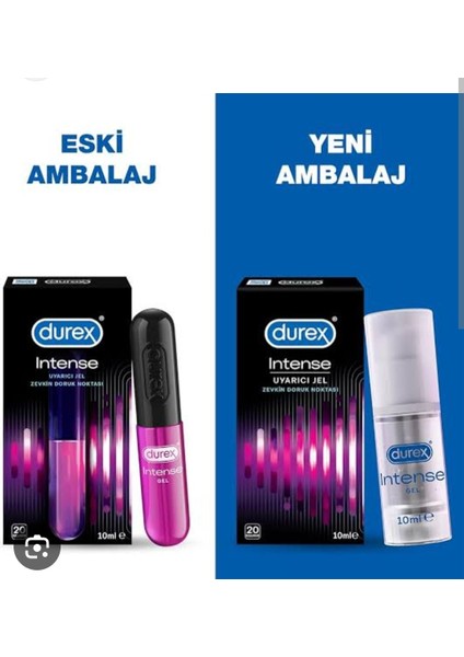 Play Aloe Vera 2 Si 1 Arada Masaj Jeli 200 ml + Durex Intense Uyarıcı Jel