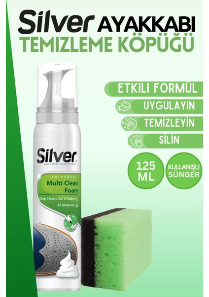 Spor Ayakkabı Deri ve Kumaş Temizleme Köpüğü 125 ML