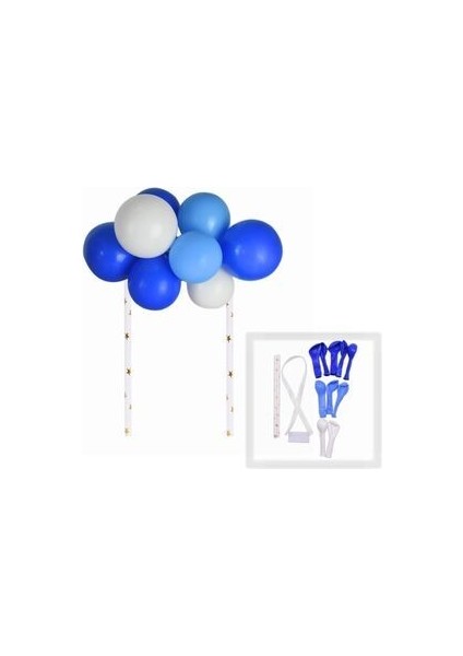 Krom Balon Pastel Balon Makaron Balon Pasta Süsü Pasta Balonu