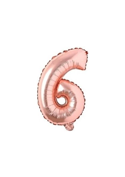 Rose Gold Rakam Folyo Balon 100 cm 40 inç Büyük Boy
