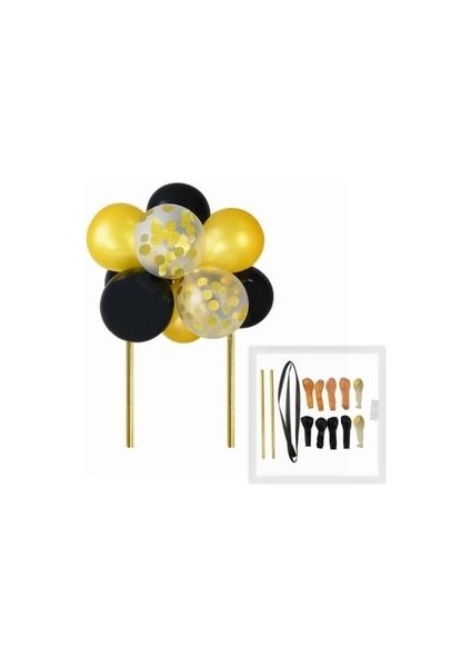 Pastel Balon Metalik Balon Pullu Balon Pasta Süsü Pasta Balonu