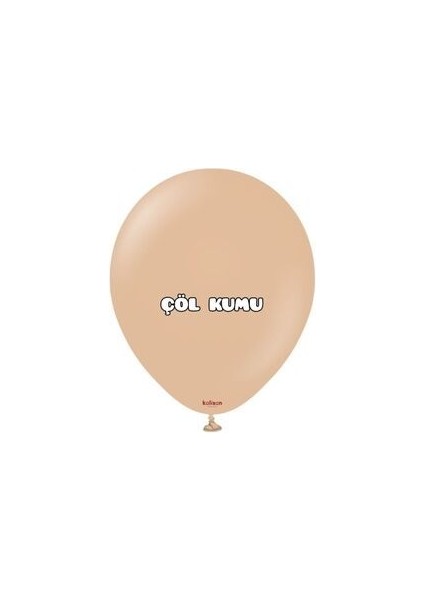 Kalisan Retro Çölkumu 10 Adet Retro Pastel Mat Balon 12INÇ 30CM