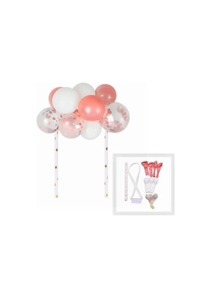 Krom Balon Pastel Balon Makaron Balon Pasta Süsü Pasta Balonu