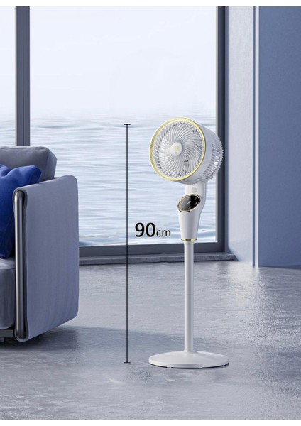 CVR-MX45 90CM Ultra Sessiz Ayaklı Vantilatör Uzaktan Kumandalı 360 Denerece Dönüş, Dijital Ekranlı Ayarlanabilir 3 Farklı Boy Masaüstü Veya Zeminde Kullanım