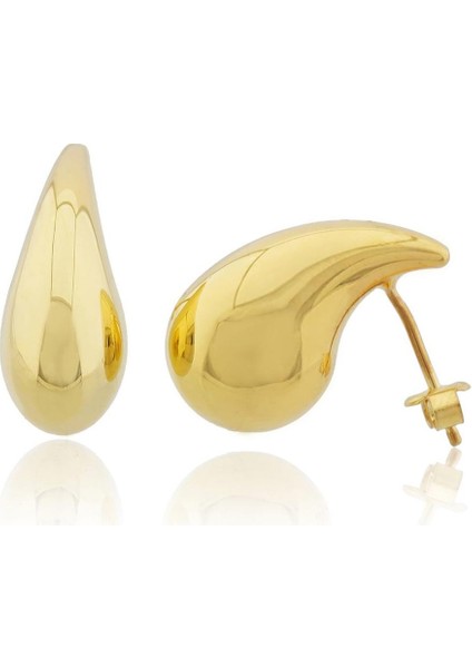 22 Ayar Altın I Orta Boy Göz Yaşı Damla Küpe