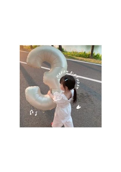 Unicorn Balon Unicorn Tema Krem Rakam Balonlu Makaron Gökkuşağı Set (1-9 Arası Yaş Seçimli) modelleri