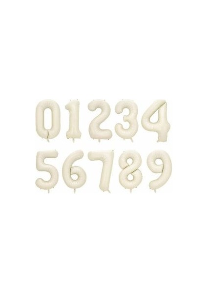 Unicorn Balon Unicorn Tema Krem Rakam Balonlu Makaron Gökkuşağı Set (1-9 Arası Yaş Seçimli) fırsatları