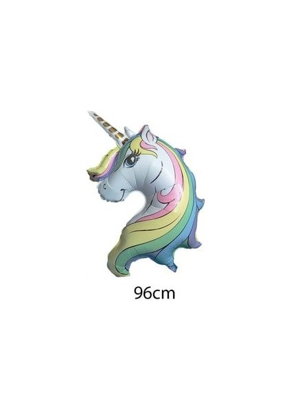 Unicorn Balon Unicorn Tema Krem Rakam Balonlu Makaron Gökkuşağı Set (1-9 Arası Yaş Seçimli) indirimleri