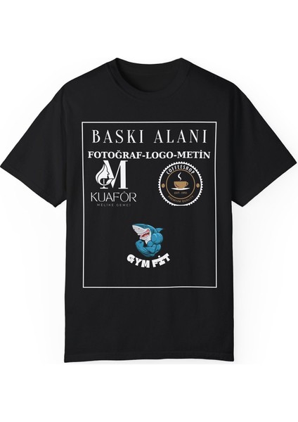 Kişiye Özel Fotoğraf Logo Metin Göğüs Veya Sırt Baskılı Tişört