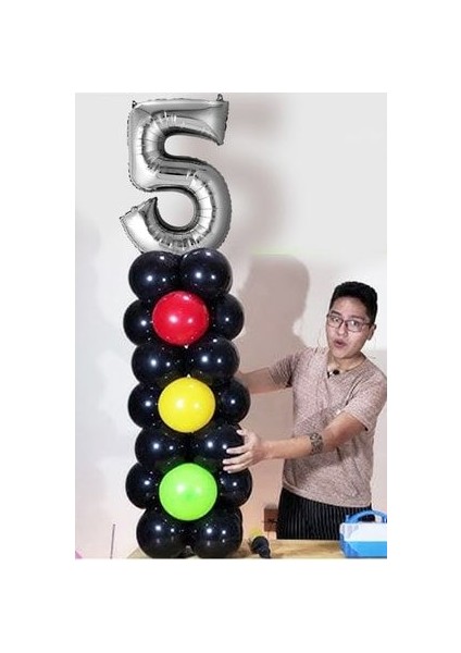 Şimşek Mcqueen Arabalar Cars Teması Için Trafik Lambası Rakam Balonlu Full Set (Videolu Anlatım)