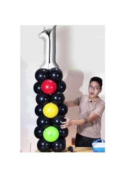 Şimşek Mcqueen Arabalar Cars Teması Için Trafik Lambası Rakam Balonlu Full Set (Videolu Anlatım)