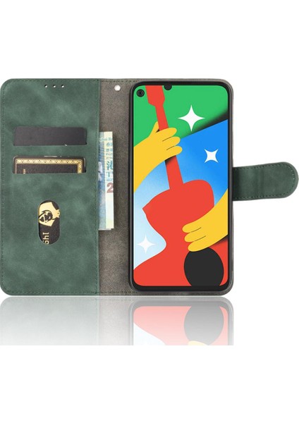 Kart Sahibi Tam ile Google Piksel 5 Deri Folio Flip Case Için Kılıf (Yurt Dışından)