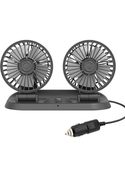 Araç Araba Otomobil Mini 2 Li Vantilatör Fan Pervane Soğutucu 12V FAN10