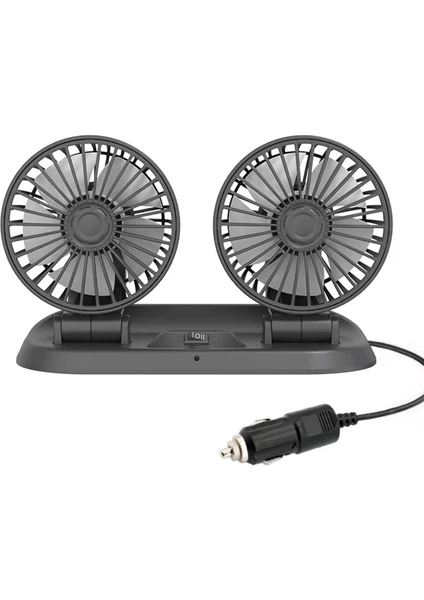 Araç Araba Otomobil Mini 2 Li Vantilatör Fan Pervane Soğutucu 12V FAN10