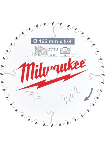 Daire Testere Csb Pw 165X15.87X1.6X40DIŞ M18 CCS55 T4932471312 indirimleri