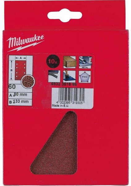 Zımpara Titreşim 80 x 133 60 Kum 10'lu Pkt T4932351666 fiyatları