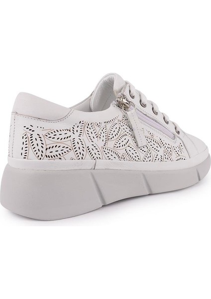 Lazerli Modern Rahat Klasik Spor Ayakkabı Beyaz 912 indirimleri