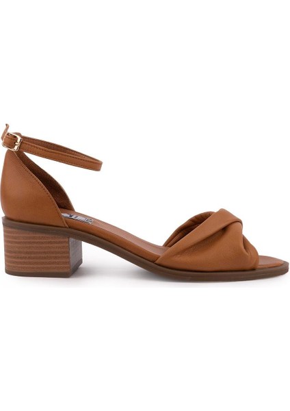 Hakıkı Deri Dolgu Taban Modern Sandalet Coconat 685