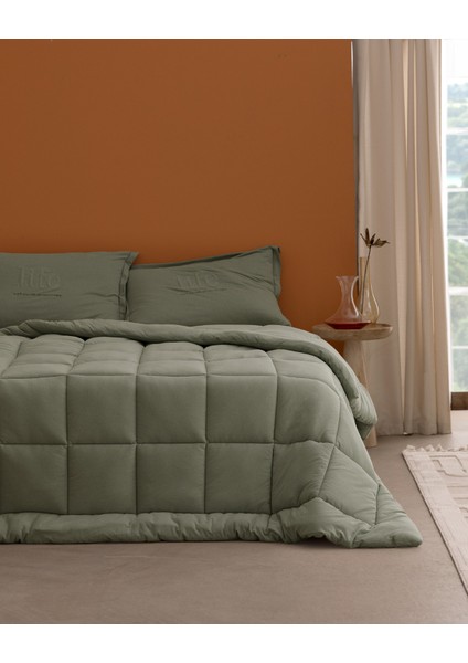 Bobigny Tek Kişilik Pamuklu Supersoft Comfort Set - Mint Yeşili