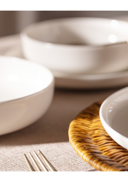 Madelyn 6 Kişilik 24 Parça Yemek Takımı - Beyaz fırsatları