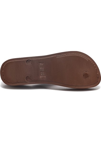 Mesh Chic Kadın Parmak Arası Terlik Kahverengi 35/40